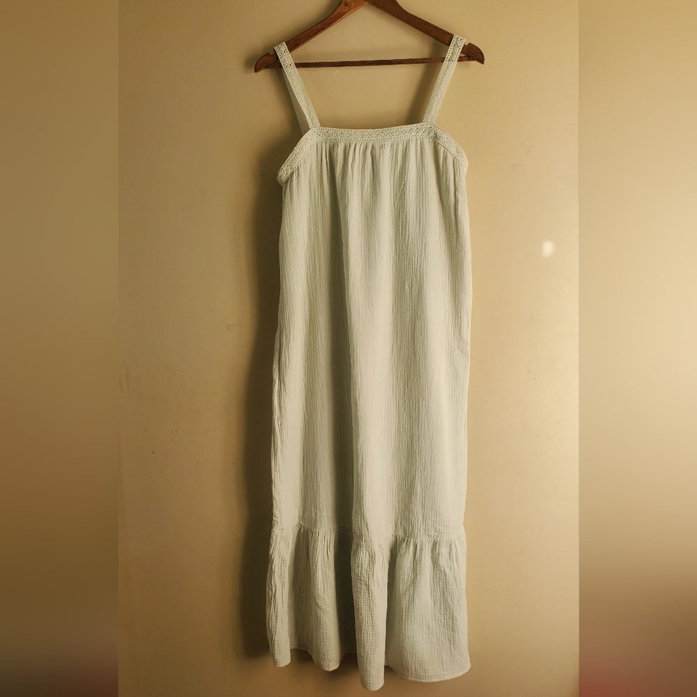 Magaschoni cotton gauze dress